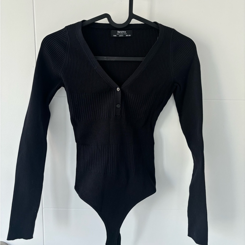 Black Long Sleeve Bodysuit